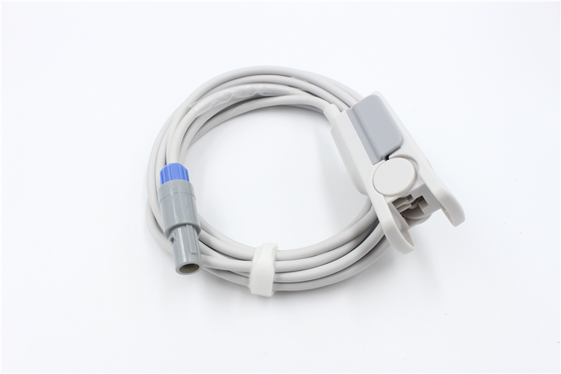 Digital oxygen adult finger clip connector for medical monitor