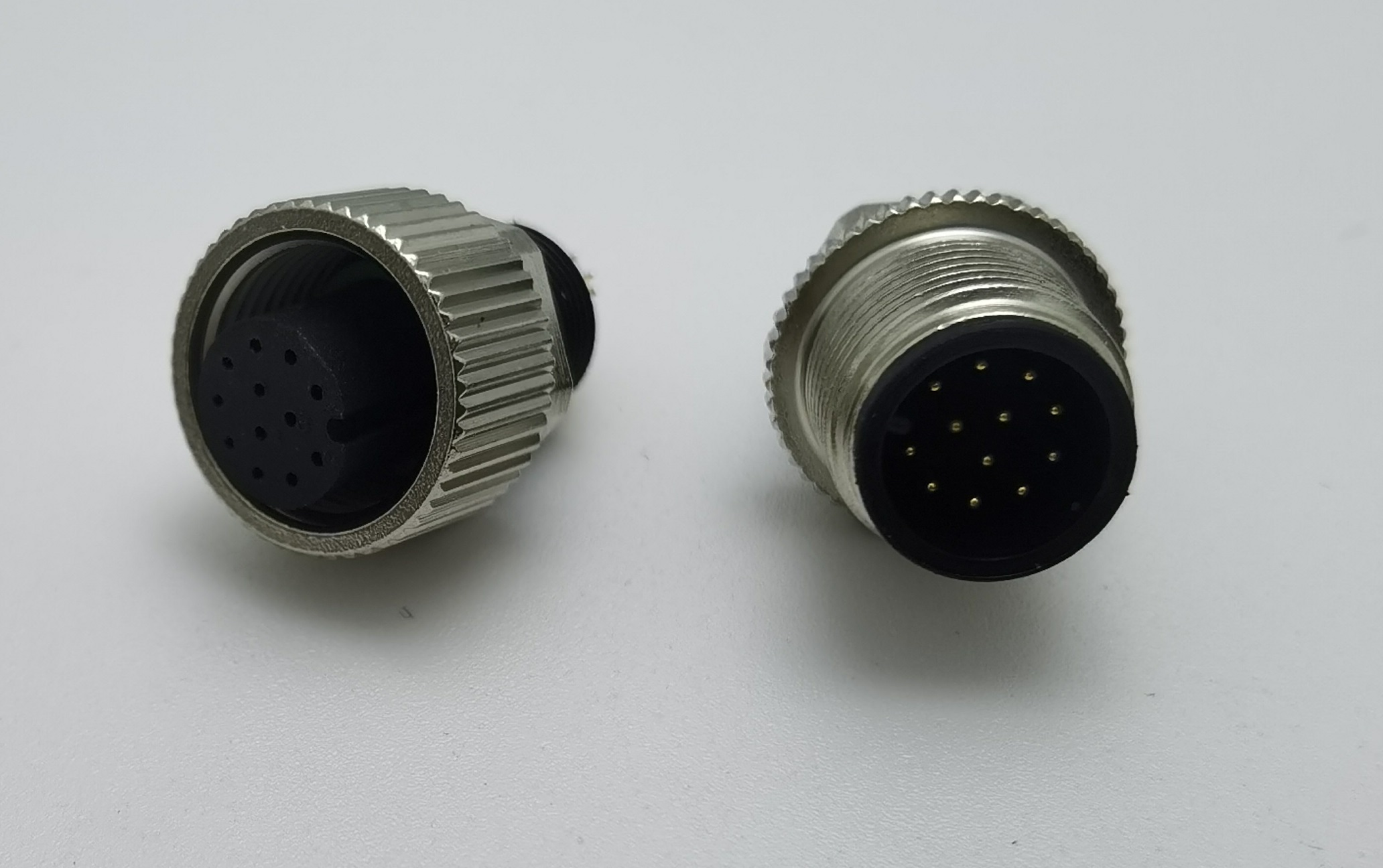 Round 12Pin industrial connector waterproof assembly a code M12 connector